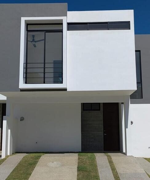 Fachada de casa verea residencial